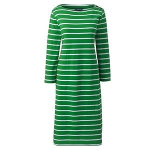 Lands End 3/4 Sleeve Heritage Jersey Shift Dress